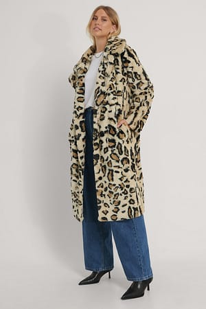 Leopard Faux Fur Coat