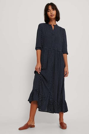 White Dots Flottes Kleid