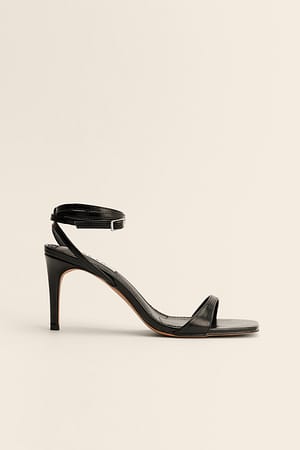 Black High Heel Sandals