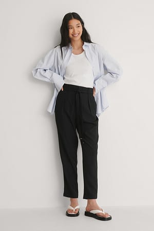 Black Gold Detail Pants