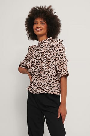 Leopard Høyhalset Topp