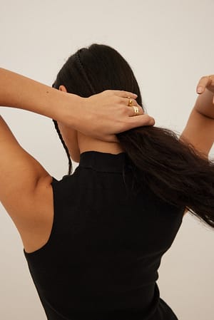 Black Topp med hög hals