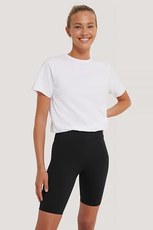 Black Highwaist Biker Pants