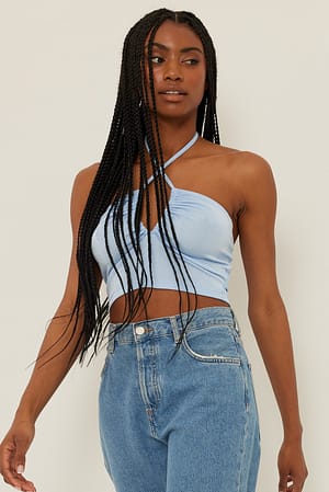 Light Blue Hemdje met uitsnijding