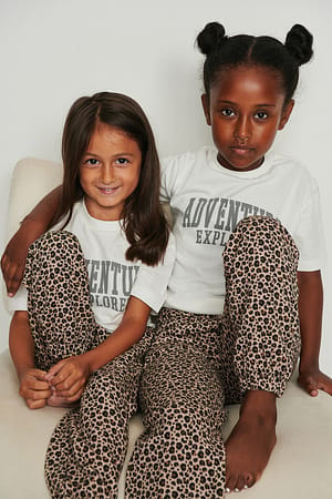 Leopard Ekologiska leosweatpants