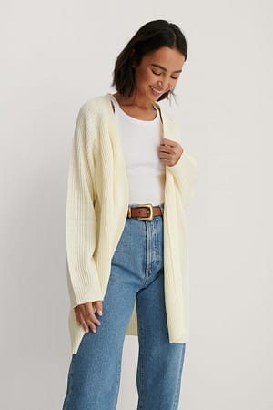 White Knitted Cardigan