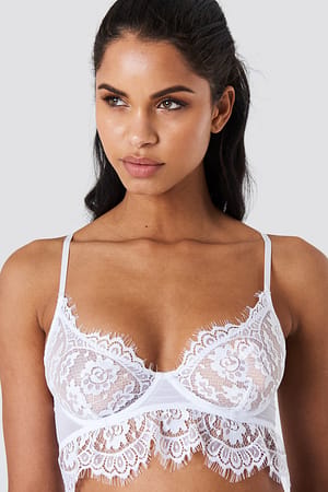 White Lace Cup Bra