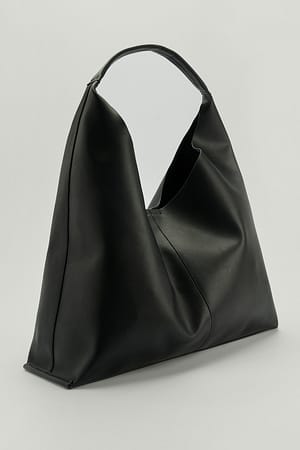 Black Leather Tote Bag
