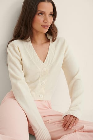 White Light Knit Cardigan