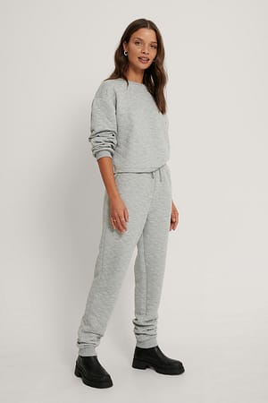 Grey Structured Joggers
