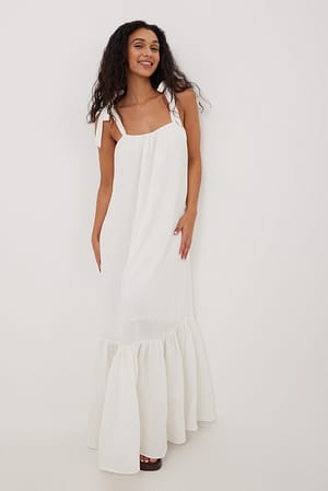 Off White Maxikleid