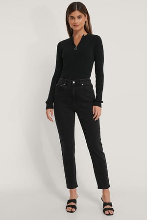 Black Mom Jeans