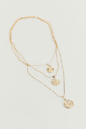 Gold Meerlaagse ketting met hanger
