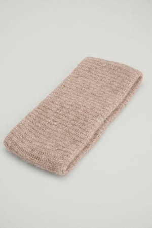 Beige Alpaca Blend Headband