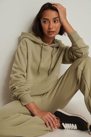 Light Khaki Brushed Hoodie
