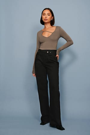 Black Jeans aus Bio-Baumwolle