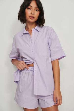 Lilac Organisk bomullsshorts