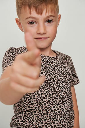 Leopard T-shirt met print