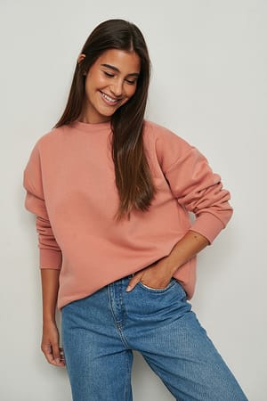 Dusty Dark Pink Oversized Sweatshirt