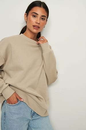 Taupe Oversized Sweatshirt