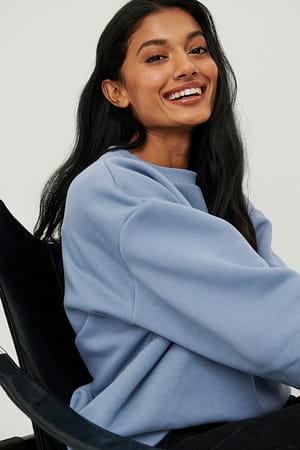 Dusty Dark Blue Oversize-Sweatshirt