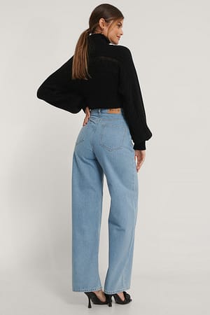 Light Blue Extra Wide Leg Denim