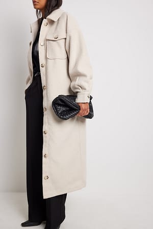 Light Taupe Maxi blazer