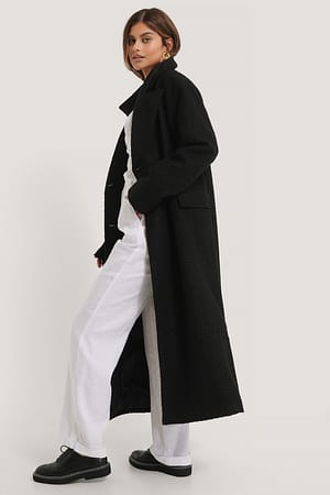 Black Oversized Maxi Coat