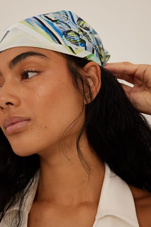 Peachskin Printed Hair Scarf