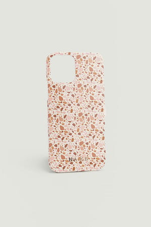 Powder Pink/Brown Coque de téléphone imprimée