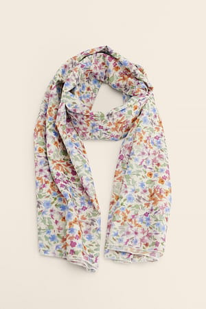 Floral Fling Återvunnen sarong med tryck