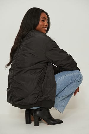 Black Bomber surdimensionné recyclé