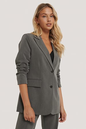 Grey Regular Blazer