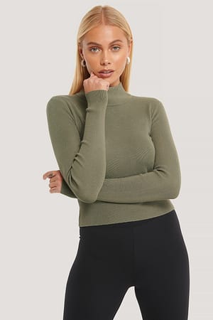 Khaki Green Pullover