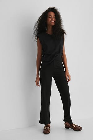Black Pantalon Droit