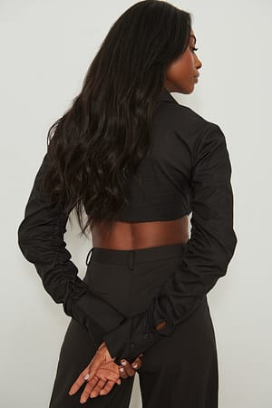 Black Katoenen shirt