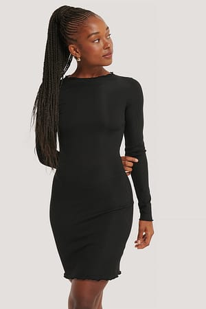 Black Ribbet minikjole