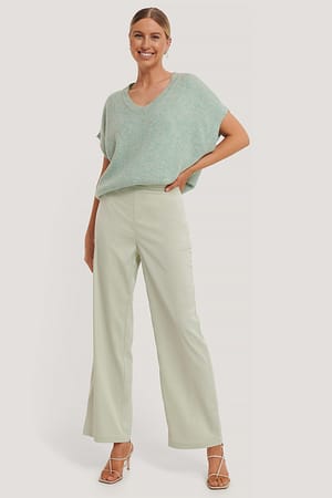 Mint Anzughose Aus Satin