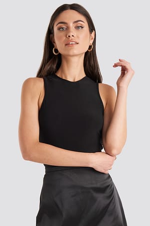 Black Shiny Top