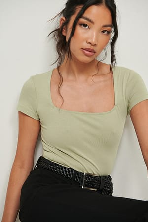 Green Short Sleeve Body