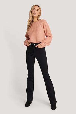 Black Skinny Bootcut Jeans