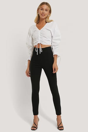 Black Slim-fit Super Stretch Pants