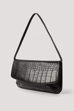 Black Slim Shoulder Bag