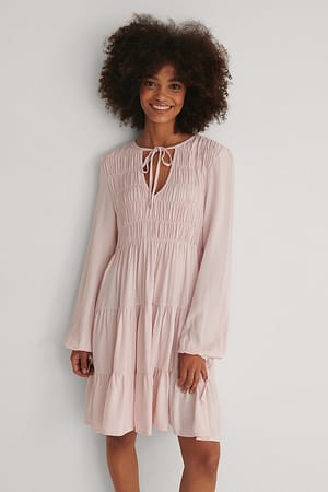 Dusty Purple Smocked Dress