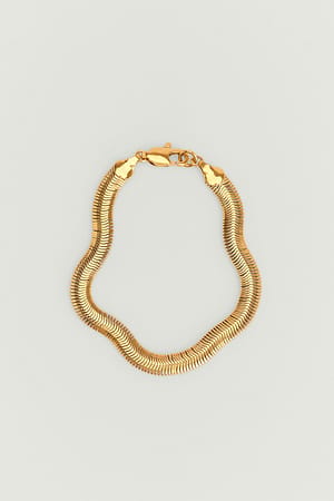 Gold Snake Chain Gold Plated Bracelet