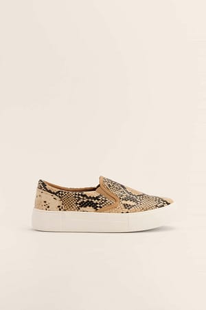 Snake Snake Slip In Trainers