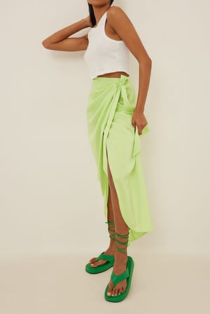 Strong Green Slippers met bandjes