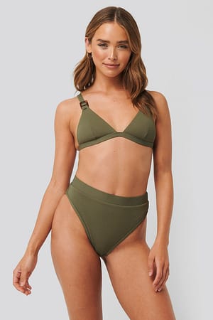 Burnt Olive Structured Edge Maxi Highwaist Panty