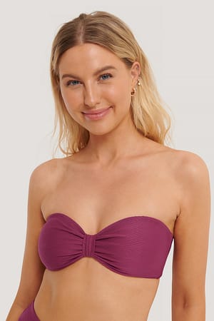 Dark Red Haut De Bikini