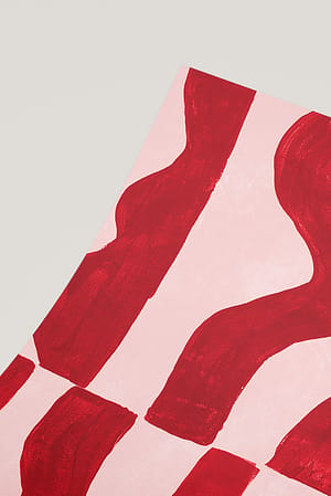 Pink Swirly Lines Poster